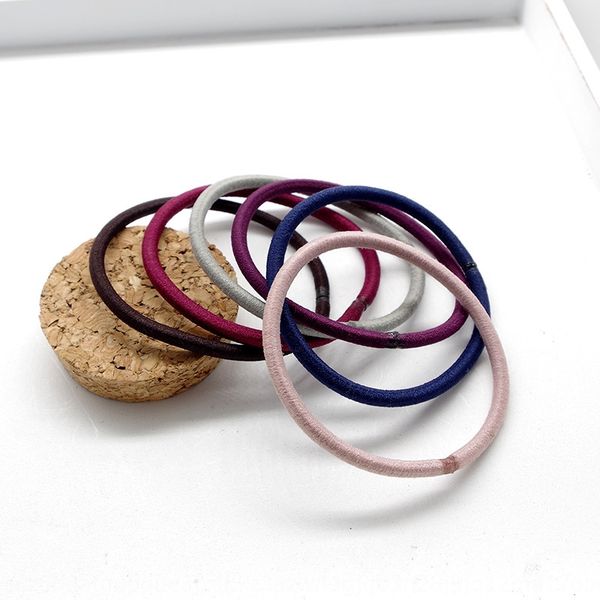 

fuod5 basic high elasticity rubber band accessory band ring candy color hair tie rope children's hair accessories 2 yuan shop accessori, Slivery;white