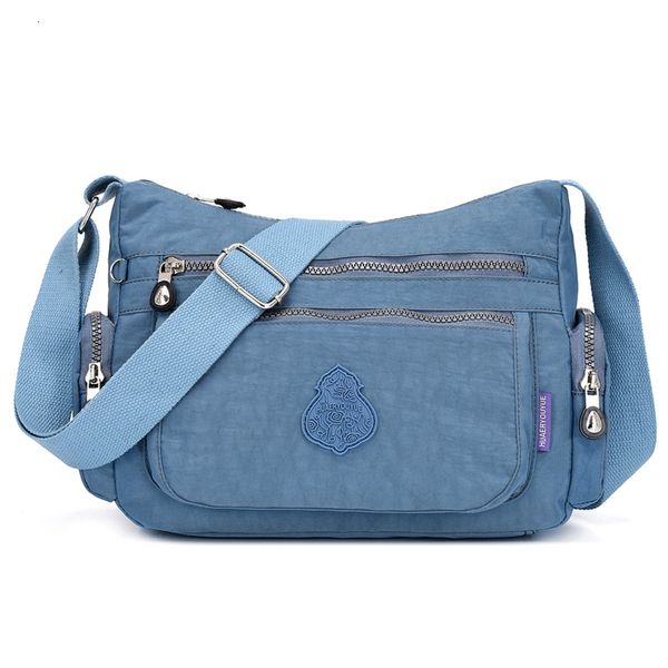 

big capacity waterproof nylon hand bags crossbody bags women 2020 wide shoulder strap messenger bags female purse
