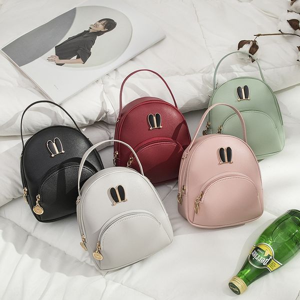 

tifpw women's 2020 new korean women's messenger bag fashion backpack all-match package postman package backpack postman bag leisur, White