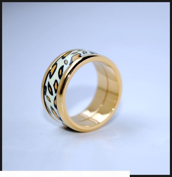 

leopard series rings 18k gold-plated enamel rings designer ring for women brand rings for gift, Silver