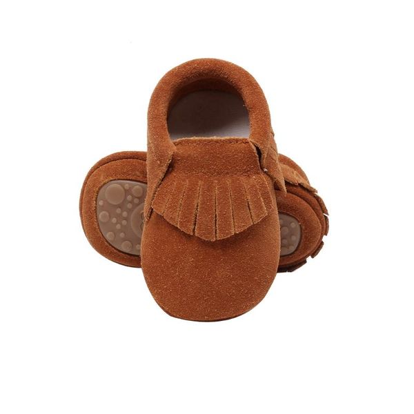 

2020 baby first walkers infants girl shoes leisure shoes brown walking anti-slip knitting soft-soled hollow-out tassels sneaker