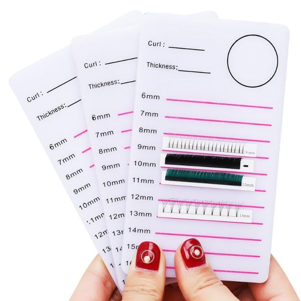 

false eyelashes acrylic pallet individual eyelash extension glue plate volume pad makeup training tools
