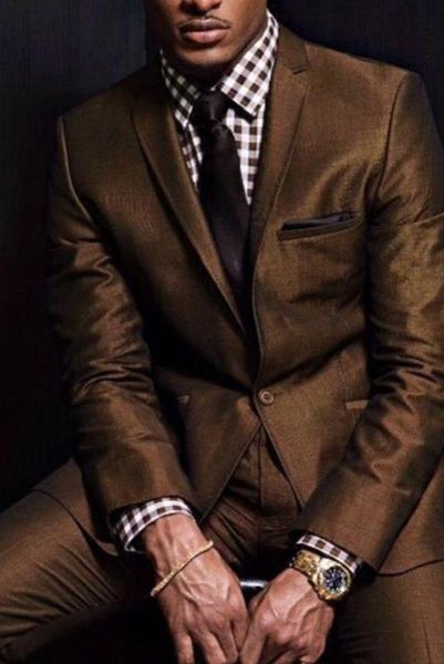 

costume homme new arrival wedding tuxedos new mid brown 3 pieces men s suit tuxedos slim fit (jacket+trousers+vest), White;black