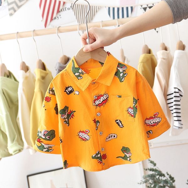 

boys' long-sleeved shirt 2020 new korean cartoon boys' autumn children's shirt fashion, White;black