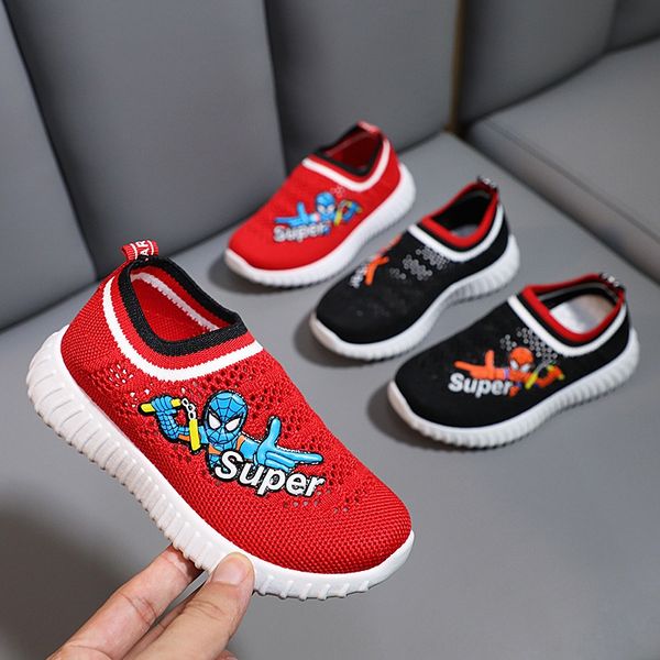 

zn0ia 2020 мальчиков и девочки, одна педали сетки ребенка детского shoesbreathable одиночных сеток детской обуви 1-3-6 лет полой из детской, Black
