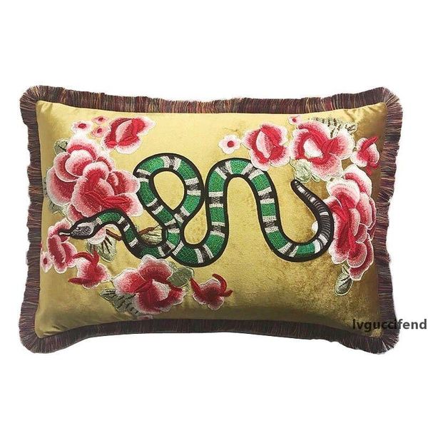 

super luxury designer embroidery signage g pillow cushion 45*45cm and 30*50cm home and car decoration creative christmas gift 2020