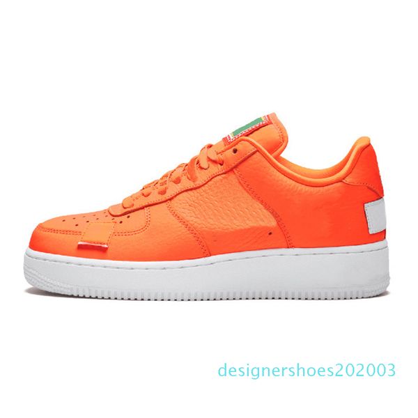 

designer shoes high low 1 one triple black white just orange platform casual chaussures women mens trainers sports sneakers 36-45 s03