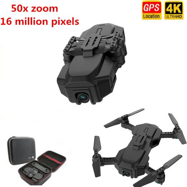 

gps rc drone 4k hd camera quadcopter optical flow wifi fpv with 50 times zoom foldable helicopter professional drones