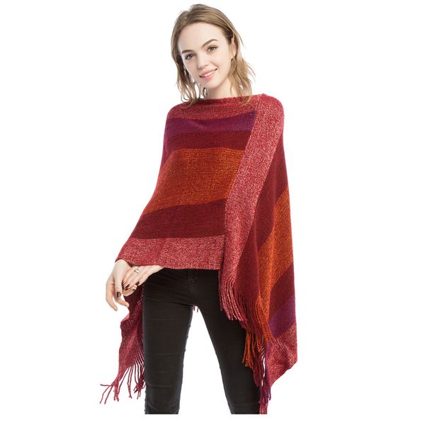 

new scarves and ladies travel shawls imitate cashmere europeans and americans open their forks and thicken their cloaks, Blue;gray