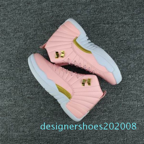 

2018 new pink lemonade 12 womens casual shoes pink lemonade 12s womens casual shoes size 5.5-8.5 d08d08, Black