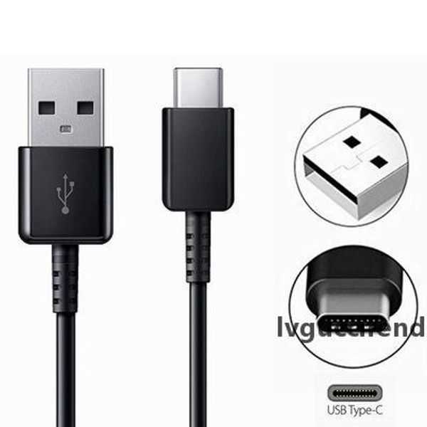 

1.2m 4ft fast charging charger usb cable cord type c type-c for galaxy s8 s9 s10 plus note 8 9 note 10 adnrod phones
