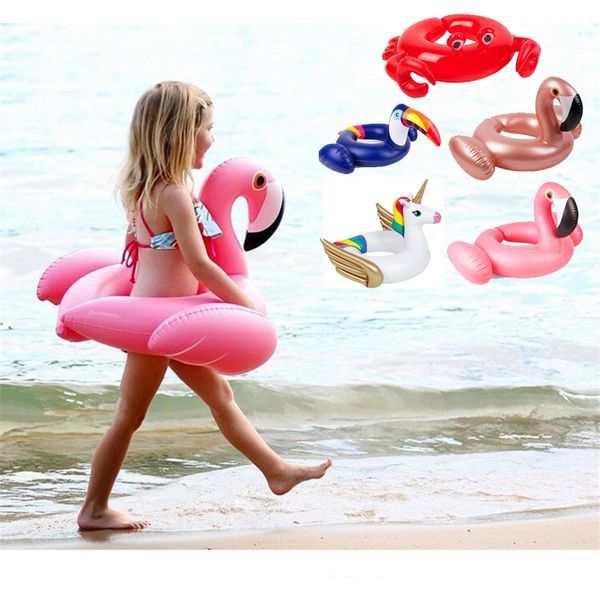 

65см водные виды спорта детские плавать float бассейн кольцо младенца дети надувной flamingo кольцо поплавка сиденье бассейн бассейн кольцо