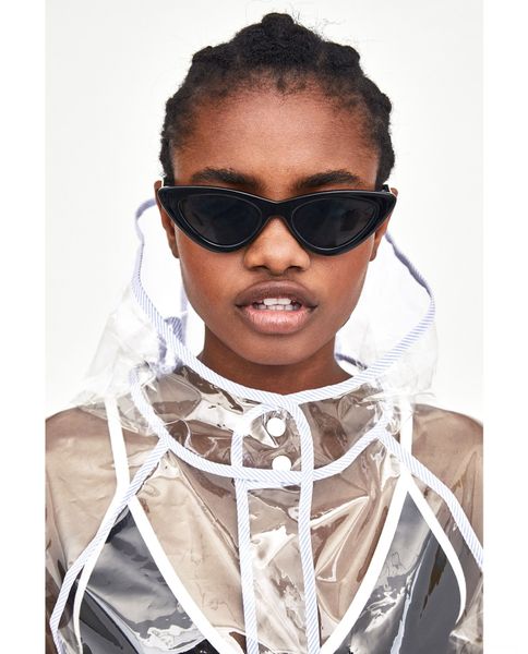 

japanese and raincoat big japanese and korean fashion transparent pocket korean fashion transparent raincoat big pocket, Black