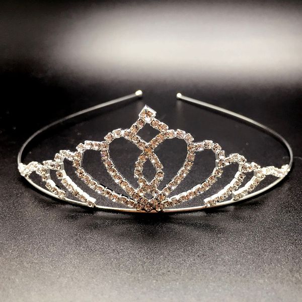 

qxgg9 корейских аксессуары детских аксессуаров для волос блестящие мини полной воды воды алмазного rhinestone алмазов горного хрусталь корон, Slivery;white