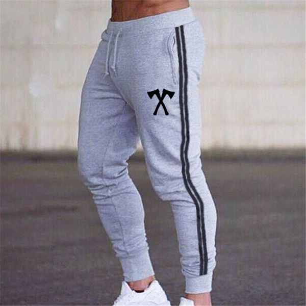 

мужчины хлопок jogger sweatpants осень зима человек запуск тренировка обучение тонкая брюки мужская gym фитнес бодибилдинг спортивные штаны, Black;blue