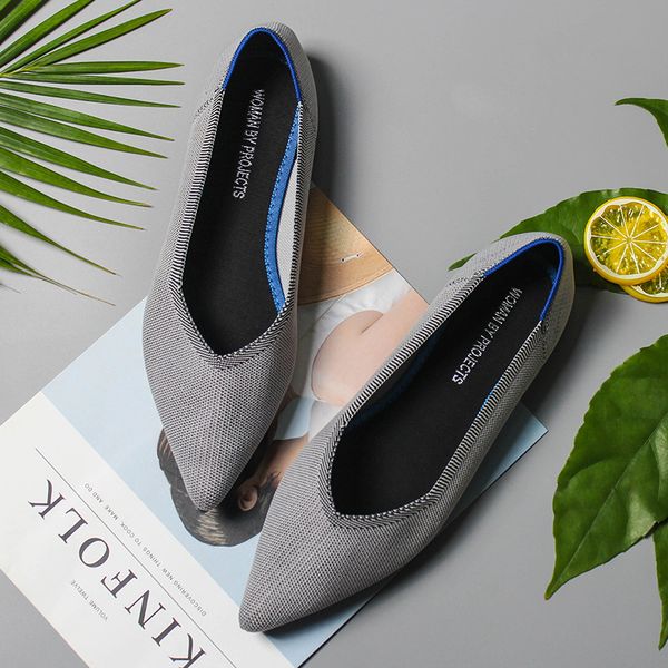 

2020 autumn luxury band shoes women flats pointed toe slip on ballet flat shoes shallow boat loafer ladies zapatos p016, Black