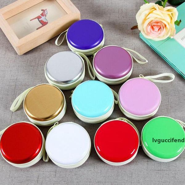 

creative macarons storage box coin purses mini earphone sd card organizer case carrying pouch za5406