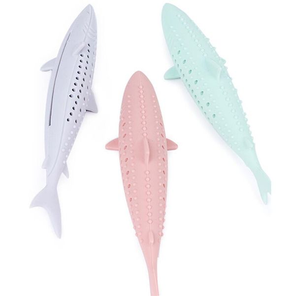 

новый дом мягкий силиконовый mint рыба cat игрушка catnip pet игрушки чистить зубы зубная щетка чу кошки игрушки