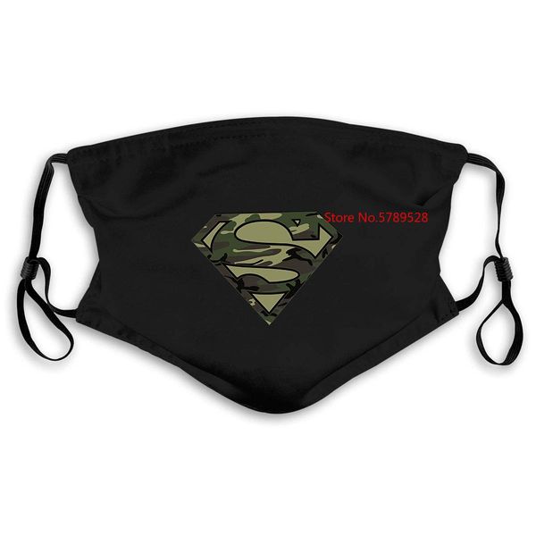 

camo superman logo shield black mens novelty mask women kids pm25 jbyvf