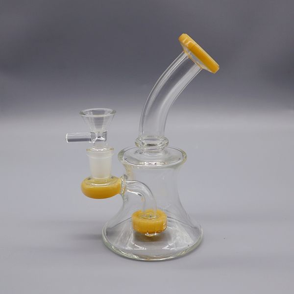 

6.7 дюймов стекла воды затяжки 14мм сустава шар Ресайклер пьянящих стекло масло мазок вышки стекла маслопровод горелки воды затяжек