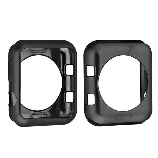 

tpu colorful plating protector case for apple watch 3 2 1 42mm 38mm tpu cover all-inclusive case for iwatch 5 4 40mm 44mm