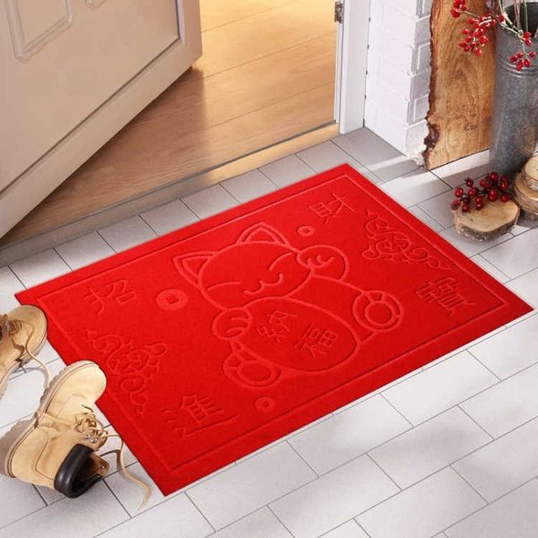 

buy one get one door door mat household red carpet mat lobby absorbent carpet