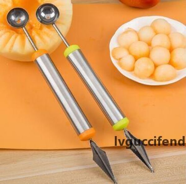 

100pcs multifunctional fruit vegetable tools carving cutter melon scoops ballers stainless steel kitchen gadget accessories
