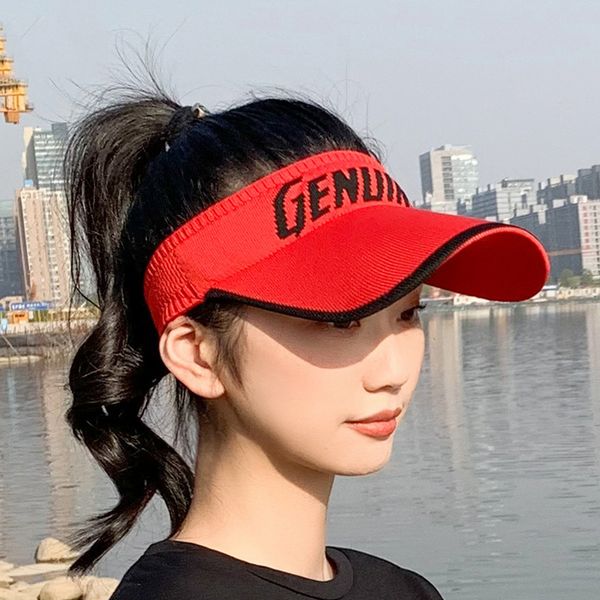 

new summer empty female outdoor sports sun hat knitted cap alphabet baseball cap anti-uv sun hats for outdoor sports, Blue;gray