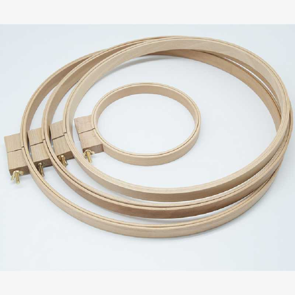 

38cm 42cm 45cm wooden round frame embroidery hoop, Black