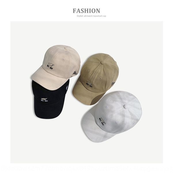 

chic summer soft girl korean embroidered baseball cap style cap female letter embroidery all-match soft baseball hat fashion, Blue;gray