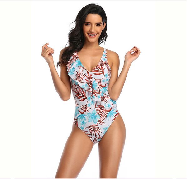 

women's swimwear push up bikinis set women swimsuits bathing suit halter biquini leaf print beach wear bikini 2021, White;black