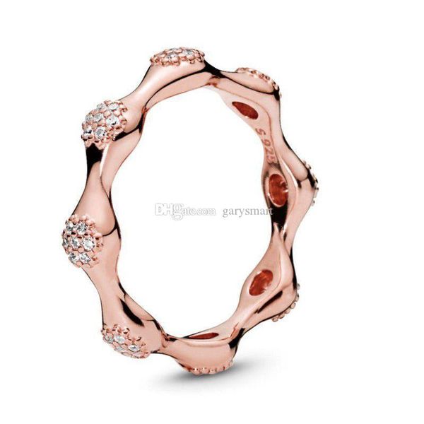 

18k rose gold yellow gold plated enchanted crown ring original box for pandora 925 sterling silver cz diamond women wedding ring set