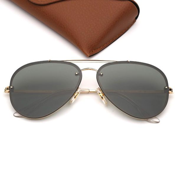 

pilot designer sunglasses mens sunglasses fashion brand women sun glasses double bridge des lunettes de soleil with leather case, White;black