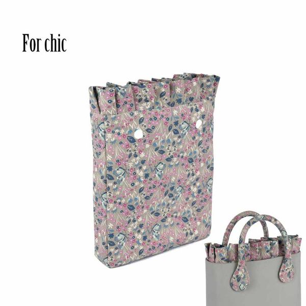 

новая красочная frill pleat вставка подкладка холст внутреннего карман для o chic ochic canvas водонепроницаемого внутреннего кармана для ob