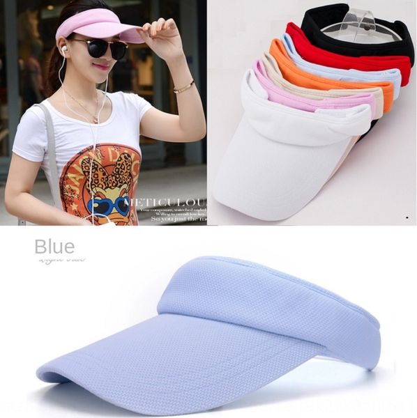 

sun girl sunscreen summer outdoor sports tennis cap outdoor sports baseball dome tennis cap sun hat empty hat, Blue;gray