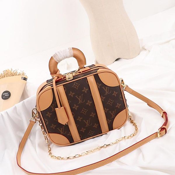 

new arrival womens bag leather crossbody handbags designer luxury zipper handle tote chain trend lady shoulder bags sac bandouli Ã¨re