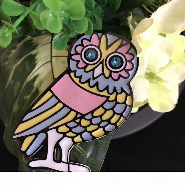 

unisex мужчины женщины моды pins брошь красочные смола cz сова брошь pin мужчины женщины для венчания партии славного подарка, Gray