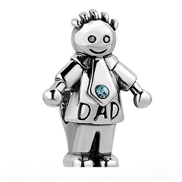 

k new fits bracelets 20pcs boy &girl &dad &mom dangle charms beads for wholesale diy wedding jewelry making family bead accessories, Black