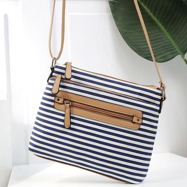 

vintage striped women bags for women canvas shoulder bag crossbody bags clutch purse lady designer canvas brands bolsa mujer 20t