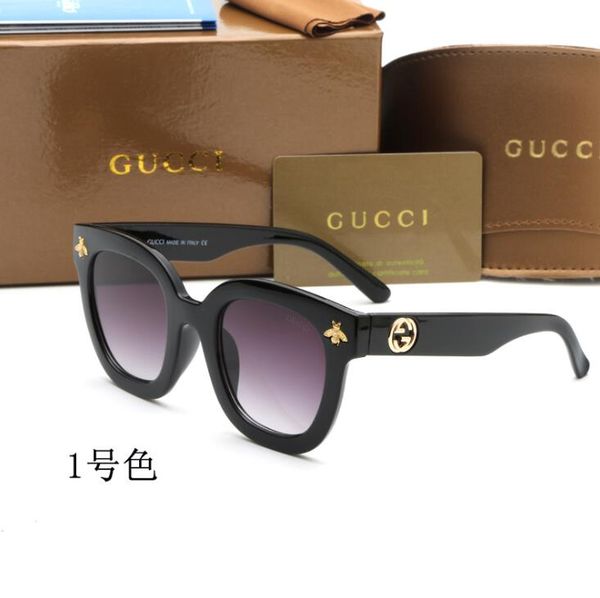 

2020 luxury desinger square sunglasses with stamp uv400 full frame sunglasses for women men fashion accessories 2332, Silver