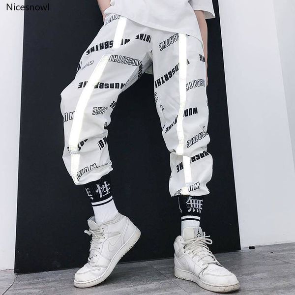 

прохладные моды блок лоскутной harajuku joggers мужчины hip hop шаровары мужские повседневные swag уличных тренировочные брюки мужские sweat, Black