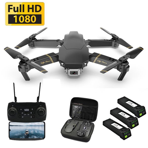 

drone 1080p hd wifi transmission fpv drone one-button return height keep rc helicopter with camera drone camera multiple battery