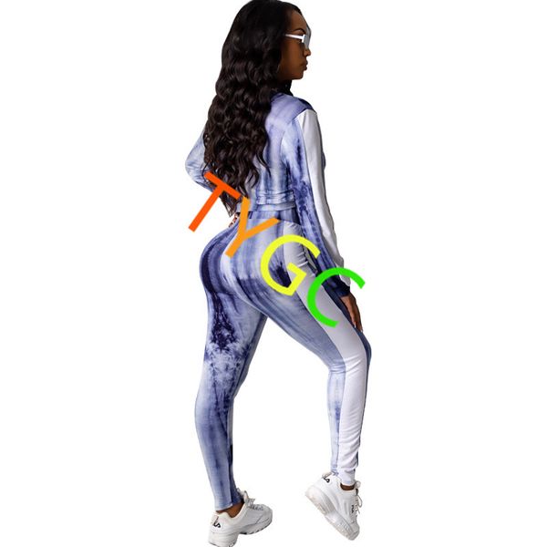 

women's popular stand collar long sleeve jacket high waist pencil pants suit + women's ultra thin sportswear, White