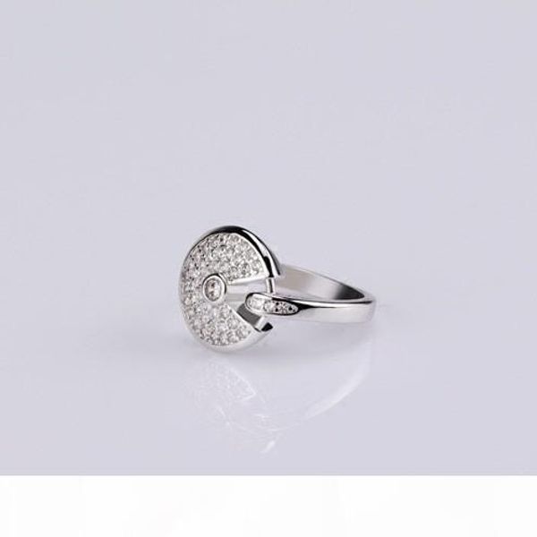 

women amulet diamond rings s925 sterling silver forever love women wedding couple ring, Slivery;golden