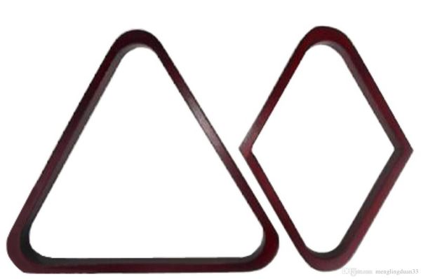 

maple wood 15 and 9 pool table ball rack set mahogany finish - billiards