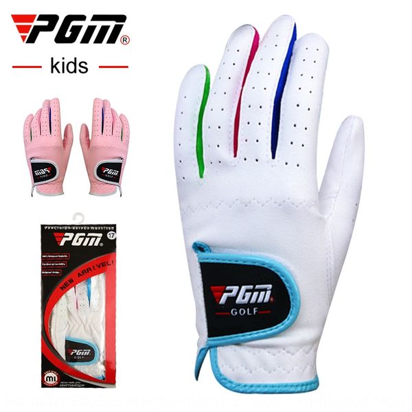 

zhwmn pgm and golf children's outdoor ultra fiber anti-skid sports pgm and golf children's outdoor ultra fiber anti-skid gloves sp, White
