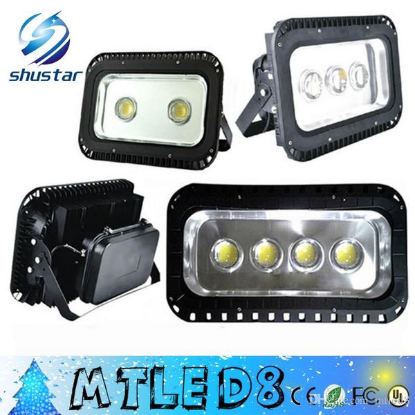 DHL 200W 300W 400W LED Projecteur Extérieur LED Projecteur lampe étanche LED Tunnel lumière lampe réverbères AC85-265V