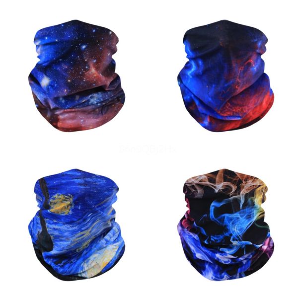 

designer printed women silk magic scarf face mask 14 styles chiffon handkerchief outdoor windproof half face dust-proof sunshade masks #4#71, Black
