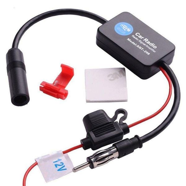 

12v auto car radio fm antenna signal amp for marine car vehicle boat fm