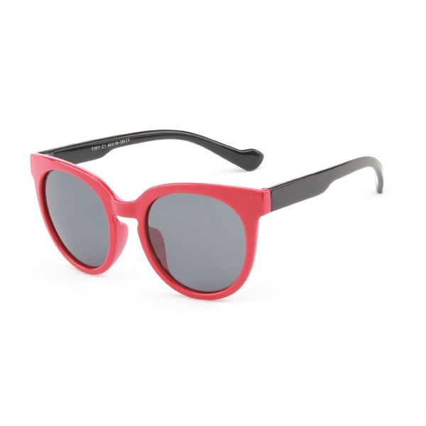 

bbmwk new children's polarized sun silicone fashion all-match round frame children's fashionable uv-proof baby sun sunglasses sili, Blue